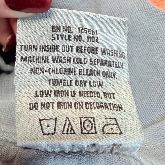 Vtg Tribe Steel Blue Salty Vibes Pompano Beach Muscle Tee Shirt Men's Size 2XL - Picture 5 of 5